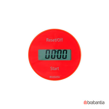 Temporizador digital rojo 7.5 x 2.5 cm Brabantia